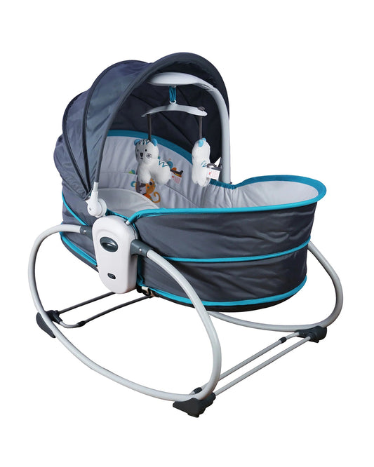 Mastela 5 in 1 Rocker & Bassinet-5 Position Recline-With Removable Seat-Upto 9 Kg-For Infants-Teal