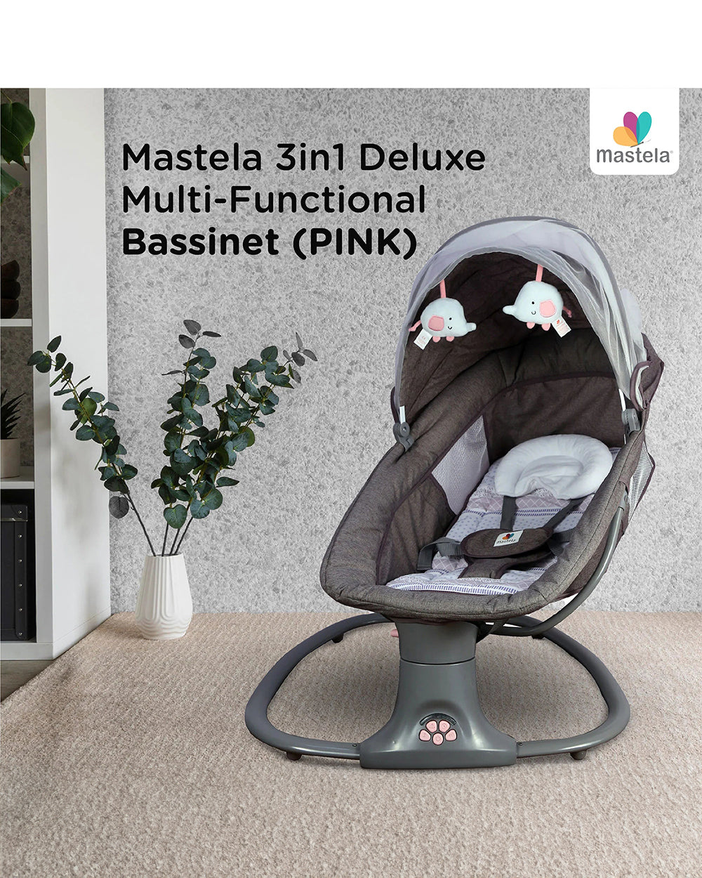 Mastela 3 in 1 Deluxe Multi Function Swing-Multi Position Recline