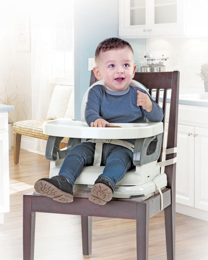 Mastela Fold Up Adjustable Chair-4 Height Adjustable Positions-Removable Tray-Upto 18 Kg-For Infants-Grey