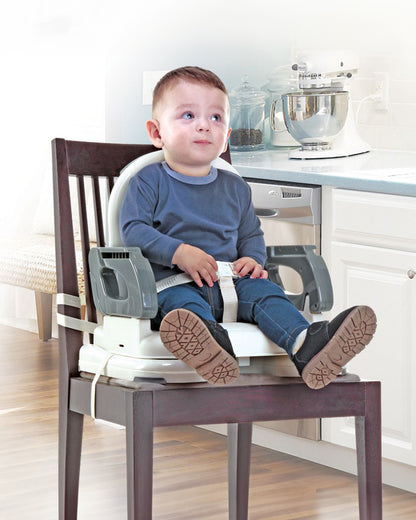 Mastela Fold Up Adjustable Chair-4 Height Adjustable Positions-Removable Tray-Upto 18 Kg-For Infants-Grey