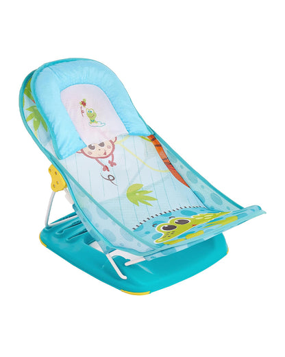 Mastela Deluxe Baby Bather-With 3 Position Recline & Padded Head Rest-0 to 6M-Animal Print