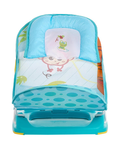 Mastela Deluxe Baby Bather-With 3 Position Recline & Padded Head Rest-0 to 6M-Animal Print