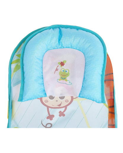 Mastela Deluxe Baby Bather-With 3 Position Recline & Padded Head Rest-0 to 6M-Animal Print