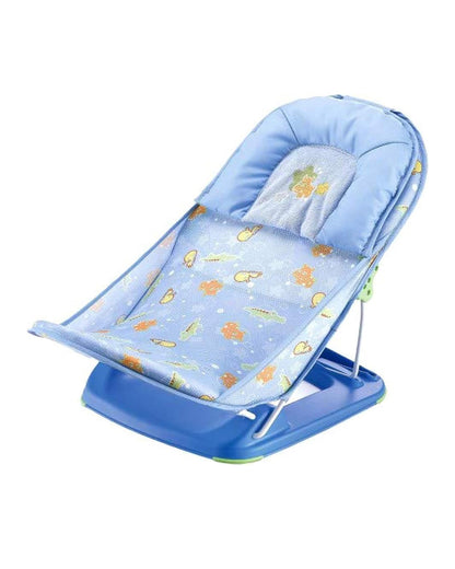 Mastela Deluxe Baby Bather-With 3 Position Recline & Padded Head Rest-0 to 6M-Blue