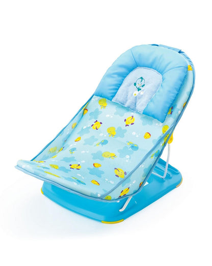 Mastela Deluxe Baby Bather-With 3 Position Recline & Padded Head Rest-0 to 6M-Ocean Blue