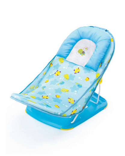 Mastela Deluxe Baby Bather-With 3 Position Recline & Padded Head Rest-0 to 6M-Ocean Blue