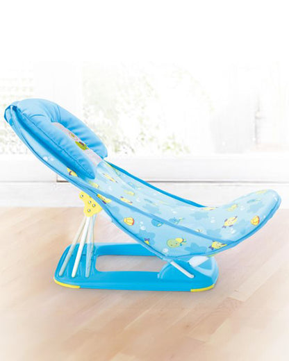 Mastela Deluxe Baby Bather-With 3 Position Recline & Padded Head Rest-0 to 6M-Ocean Blue