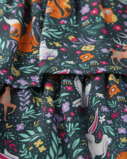 Beebay Green Skirt-Woodland-Cotton-For Infants