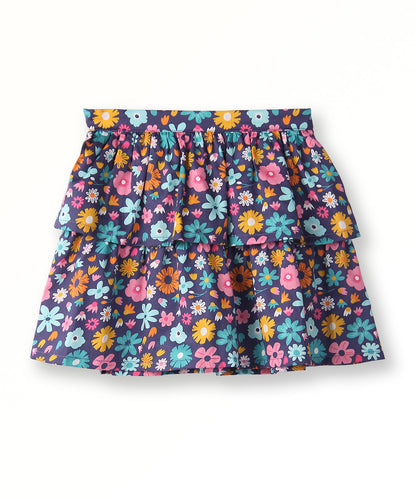 Beebay Multicolored Skirt-Floral-Cotton-For Infants