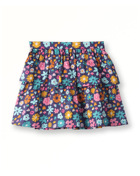 Beebay Multicolored Skirt-Floral-Cotton-For Infants