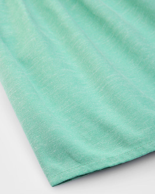 Beebay Green Frock Dress-Solid-Cotton-For Infants