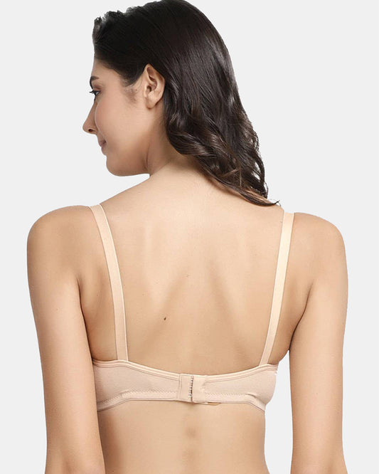 Inner Sense Organic Cotton Bamboo Soft Feeding Bra-Skin-Wire Free & Padded-Front Clasps-Full Coverage-For Nursing