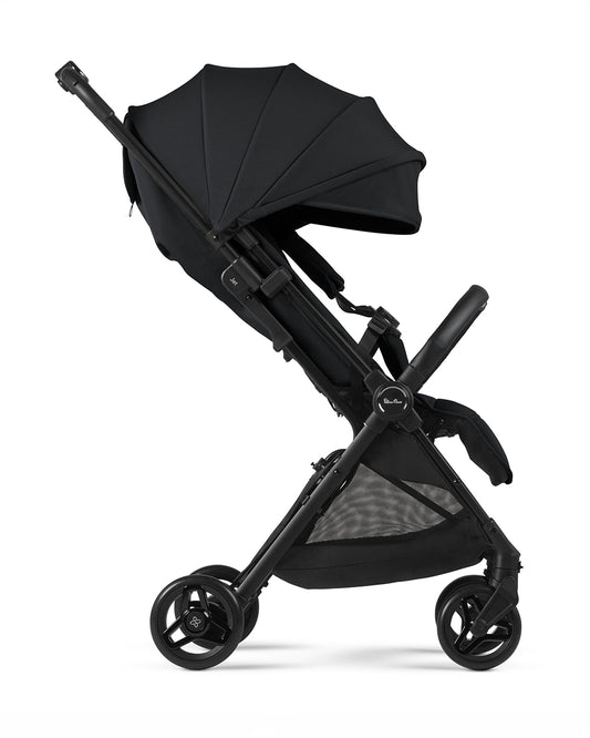 Silver Cross Jet 5-World's First Cabin Approved Baby Stroller-Lightweight & Travel Friendly-One Motion Fold-Car Seat Compatible-2 Years Warranty-Includes Rain Cover & Travel Bag-Pram for 0 to 4Y (Upto 22 Kg)-Space