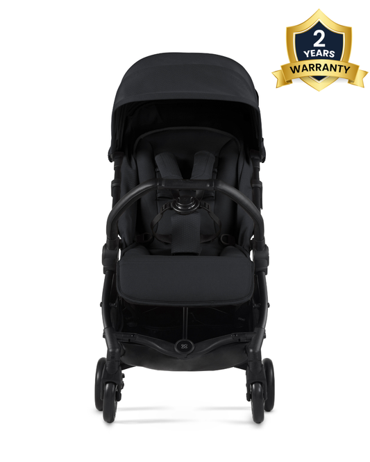 Silver Cross Jet 5-World's First Cabin Approved Baby Stroller-Lightweight & Travel Friendly-One Motion Fold-Car Seat Compatible-2 Years Warranty-Includes Rain Cover & Travel Bag-Pram for 0 to 4Y (Upto 22 Kg)-Space