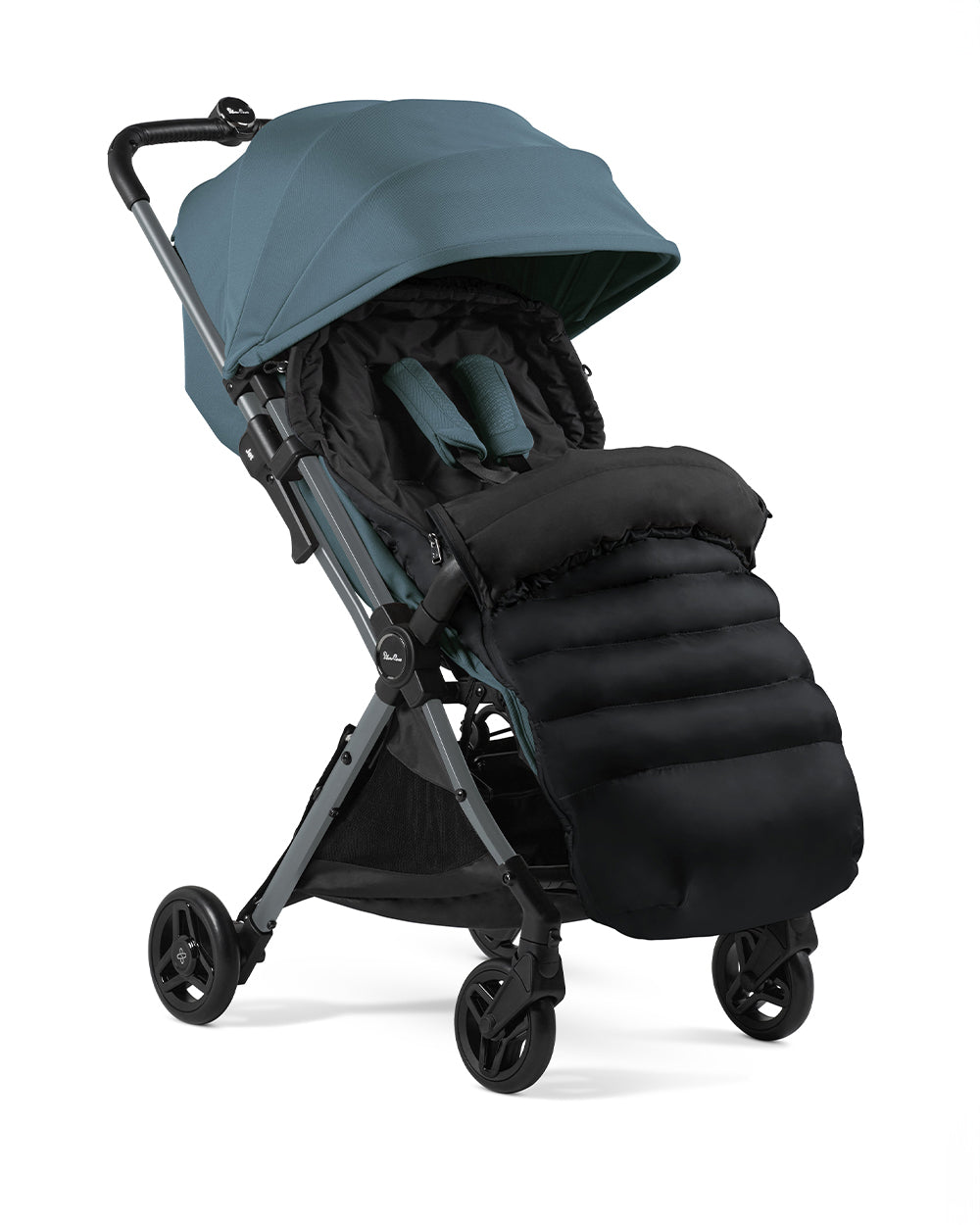 Silver Cross Jet 5 World s First Cabin Approved Baby Stroller Lightweight Travel Friendly One Motion Fold Car Seat Compatible 2 Years Warranty Includes Rain Cover Travel Bag Pram for 0 to 4Y Upto 22 K...