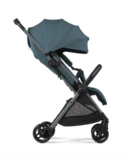 Silver Cross Jet 5-World's First Cabin Approved Stroller-With Snack Tray, Rain Cover & Travel Bag-One Motion Fold-Pram for 0 to 4Y (Upto 22 Kg)-Mineral