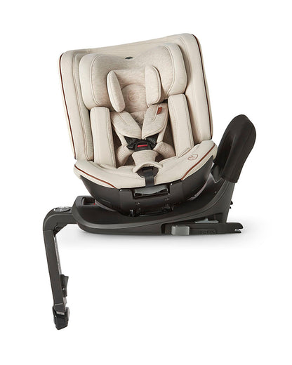 Silver Cross Motion All Size 360 Baby Convertible Car Seat-Easy Lock ISOFIX-R129 Certified-360 Degree Rotation-For 0M+ (Upto 12Y)-Almond