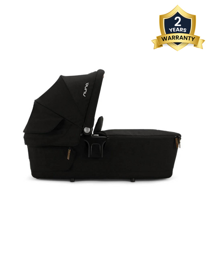 Nuna LYTL Baby Carry Cot-With Dream Drape & Ventilated Mesh Panel-Integrated Release Buttons-Compact & Flat Fold-Includes Rain Cover-2 Years Warranty-Upto 9 Kg-Caviar