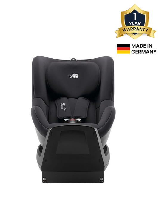 Britax Dualfix Plus Baby Car Seat-Convertible (Front & Rear Facing)-360 Degree Rotation-For 0 to 4Y (Upto 18Kg)-Midnight Grey