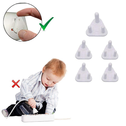 Safe-O-Kid Socket Guards-For Baby Proofing & Safety-White-Pack of 10