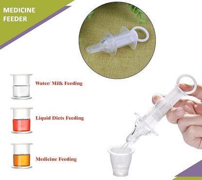 Safe-O-Kid Silicone Liquid Medicine Feeder/Dropper-BPA Free-For Baby-With Transparent Box-White