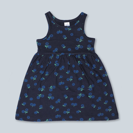 BabyCo Organics Blue Dress-Blueberry-Organic Cotton-For Infants