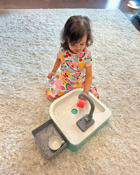 Curious Cub Running Water Sink-Pretend & Play Toy-12M+