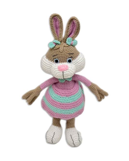 Happy Threads Jill Bunny Soft Toy-Easily Washable-Plush Cuddly Toy For Newborn