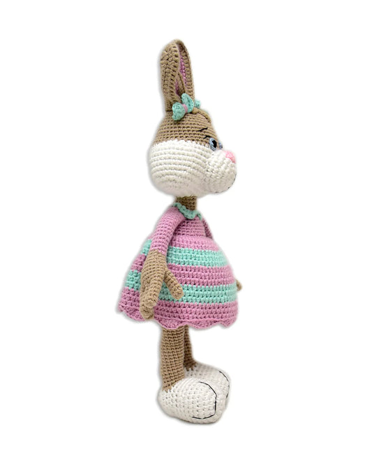 Happy Threads Jill Bunny Soft Toy-Easily Washable-Plush Cuddly Toy For Newborn