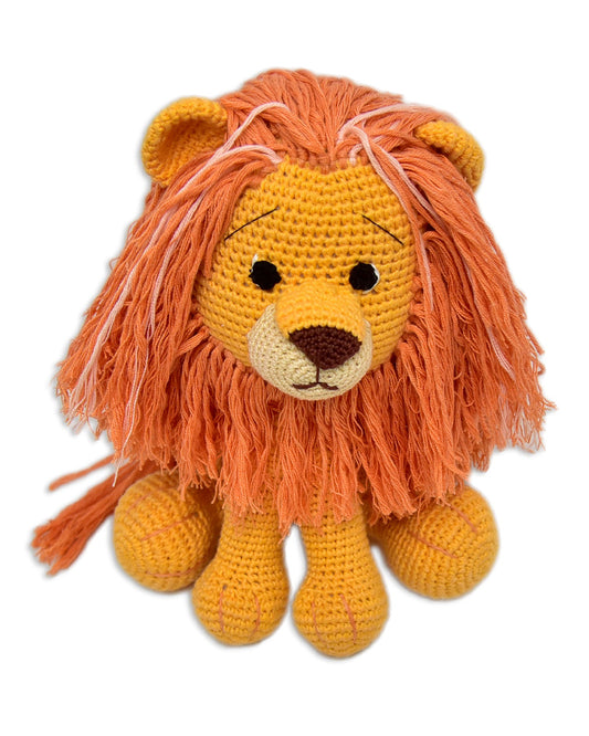 Happy Threads Asad Lion Soft Toy-Easily Washable-Plush Cuddly Toy For Newborn