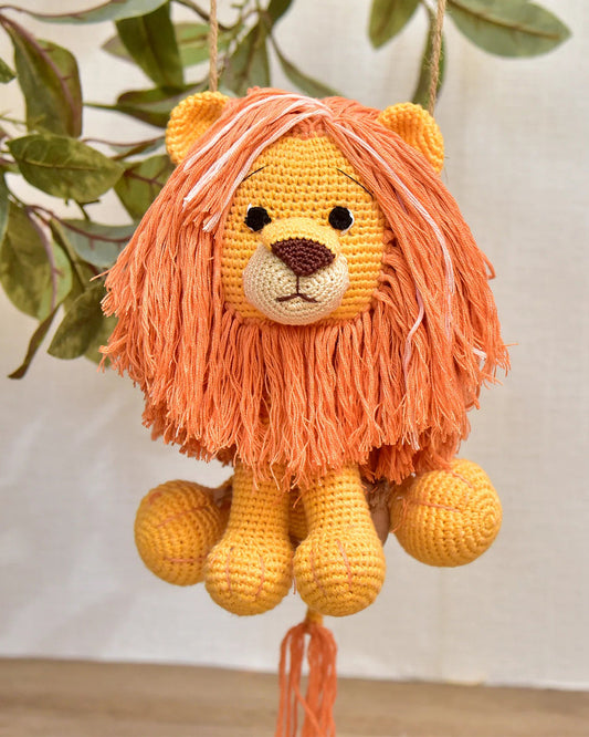 Happy Threads Asad Lion Soft Toy-Easily Washable-Plush Cuddly Toy For Newborn