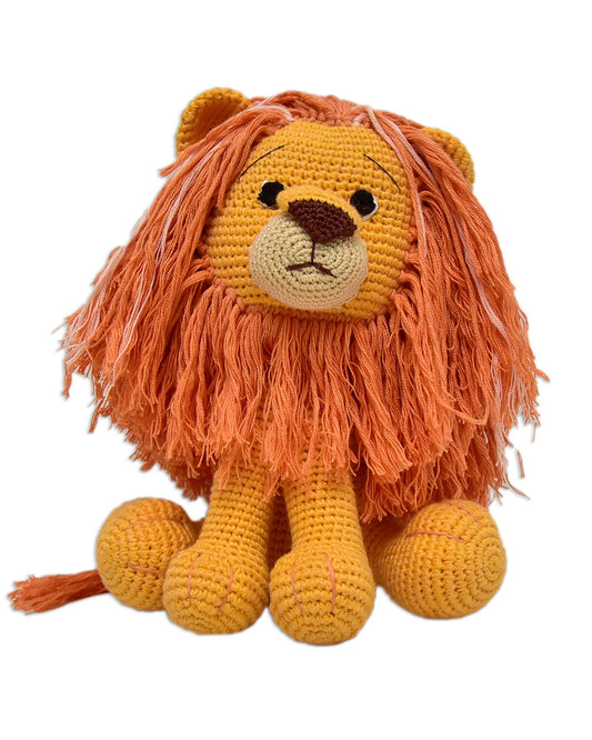 Happy Threads Asad Lion Soft Toy-Easily Washable-Plush Cuddly Toy For Newborn