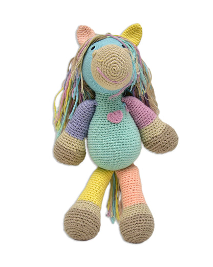 Happy Threads Atlas Horse Soft Toy-Easily Washable-Plush Cuddly Toy For Newborn