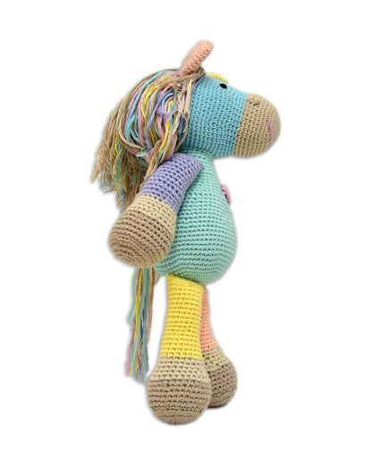 Happy Threads Atlas Horse Soft Toy-Easily Washable-Plush Cuddly Toy For Newborn