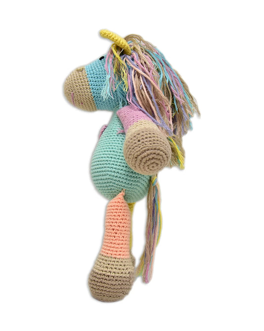 Happy Threads Atlas Horse Soft Toy-Easily Washable-Plush Cuddly Toy For Newborn