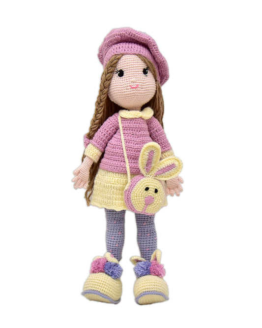 Happy Threads Rasberina Doll Soft Toy-Easily Washable-Plush Cuddly Toy For Newborn