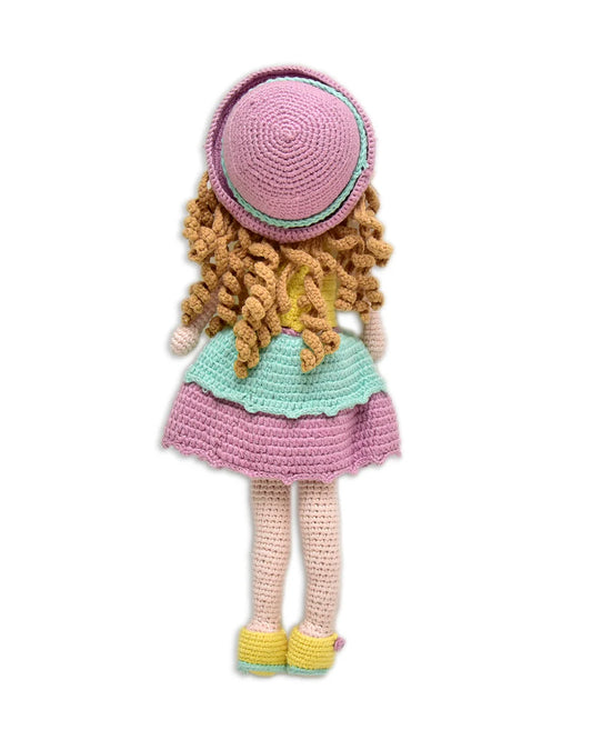 Happy Threads Cecilia Doll Soft Toy-Easily Washable-Plush Cuddly Toy For Newborn