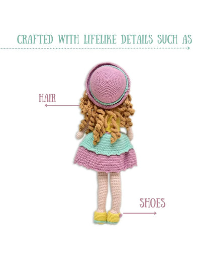 Happy Threads Cecilia Doll Soft Toy-Easily Washable-Plush Cuddly Toy For Newborn