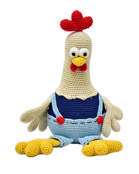 Happy Threads Doris Rooster Soft Toy-Easily Washable-Plush Cuddly Toy For Newborn