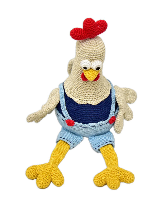 Happy Threads Doris Rooster Soft Toy-Easily Washable-Plush Cuddly Toy For Newborn