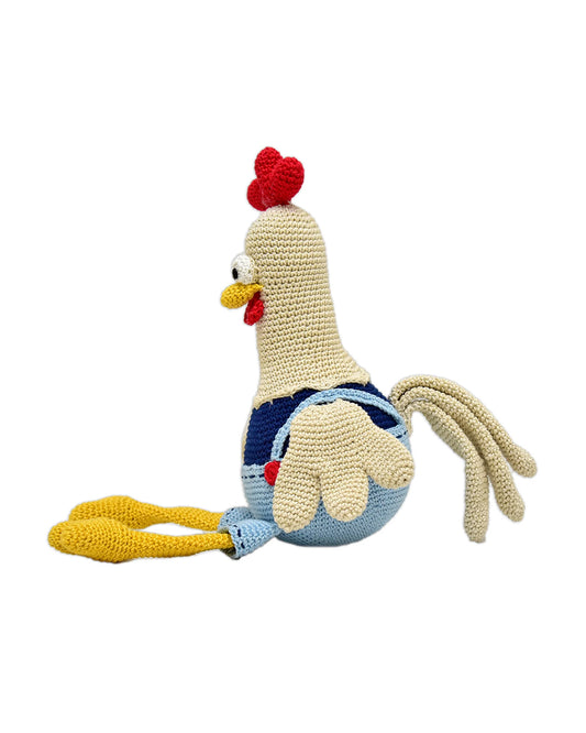 Happy Threads Doris Rooster Soft Toy-Easily Washable-Plush Cuddly Toy For Newborn