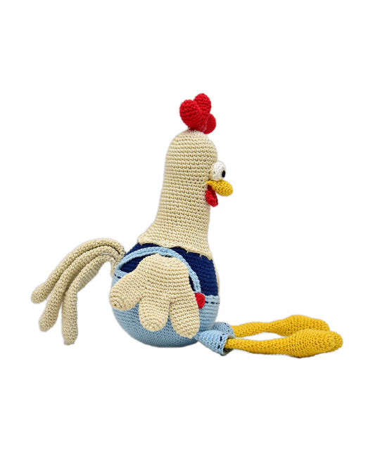 Happy Threads Doris Rooster Soft Toy-Easily Washable-Plush Cuddly Toy For Newborn