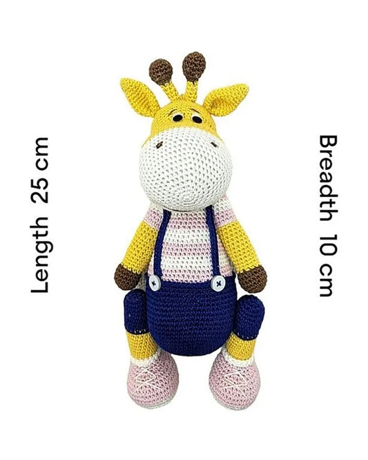 Happy Threads Naughty Giraffe Soft Toy-Easily Washable-Plush Cuddly Toy For Newborn