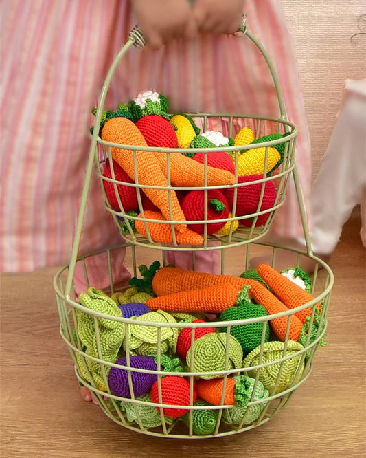 Happy Threads Vegetable Set-Enhances Creativity & Motor Skills-Pretend & Play Toy-24M+