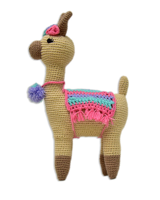 Happy Threads Felicity Llama Soft Toy-Easily Washable-Plush Cuddly Toy For Newborn