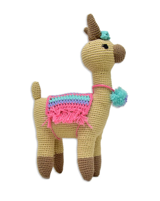 Happy Threads Felicity Llama Soft Toy-Easily Washable-Plush Cuddly Toy For Newborn