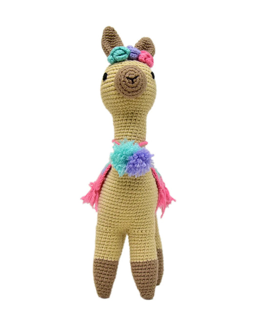 Happy Threads Felicity Llama Soft Toy-Easily Washable-Plush Cuddly Toy For Newborn