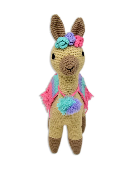 Happy Threads Felicity Llama Soft Toy-Easily Washable-Plush Cuddly Toy For Newborn