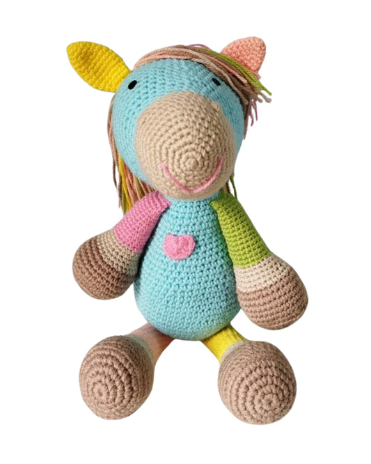 Happy Threads Scout Horse Soft Toy-Easily Washable-Plush Cuddly Toy For Newborn