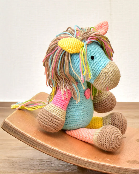 Happy Threads Scout Horse Soft Toy-Easily Washable-Plush Cuddly Toy For Newborn